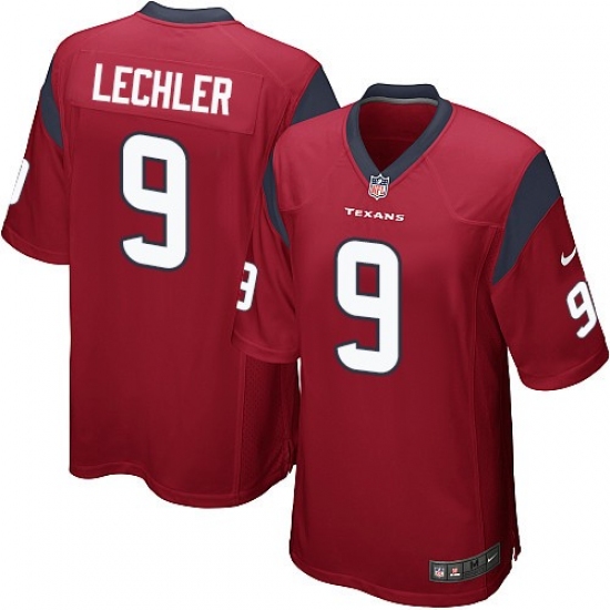 Men's Nike Houston Texans #9 Shane Lechler Game Red Alternate NFL Jersey - Ujersey