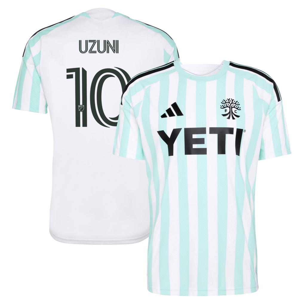 Men's Austin FC Myrto Uzuni adidas White 2026 The Rooted Kit Replica Jersey - Ujersey