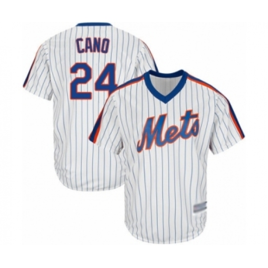 Men's New York Mets #24 Robinson Cano Replica White Alternate Cool Base Baseball Jersey - Ujersey