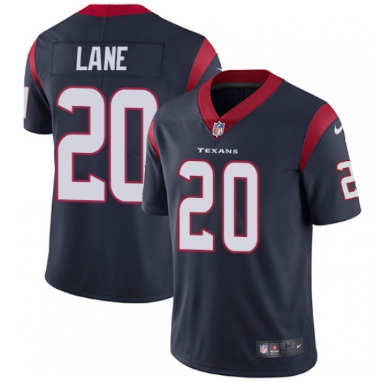 Youth Nike Houston Texans #20 Jeremy Lane Navy Blue Team Color Vapor Untouchable Elite Player NFL Jersey - Ujersey