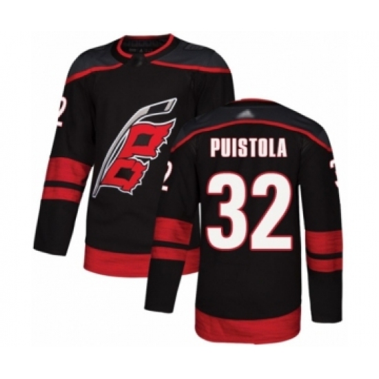 Men's Carolina Hurricanes #32 Patrik Puistola Authentic Black Alternate Hockey Jersey - Ujersey