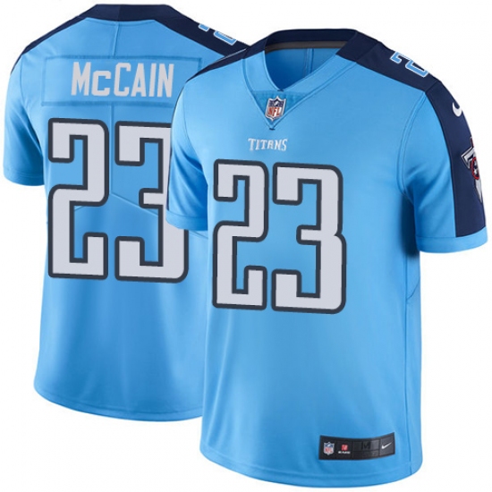 Youth Nike Tennessee Titans #23 Brice McCain Light Blue Team Color Vapor Untouchable Limited Player NFL Jersey - Ujersey