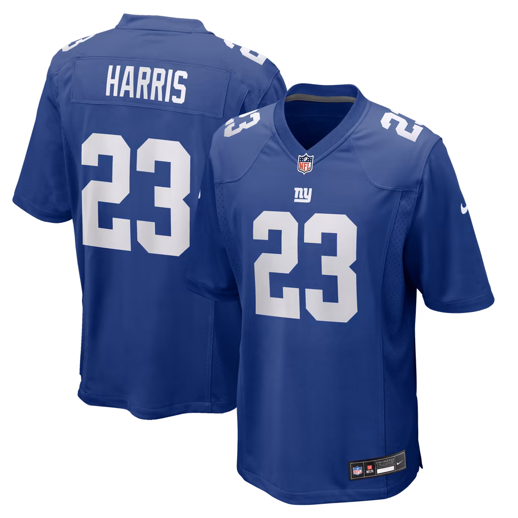 Men's New York Giants Najee Harris Nike Royal Team Game Jersey