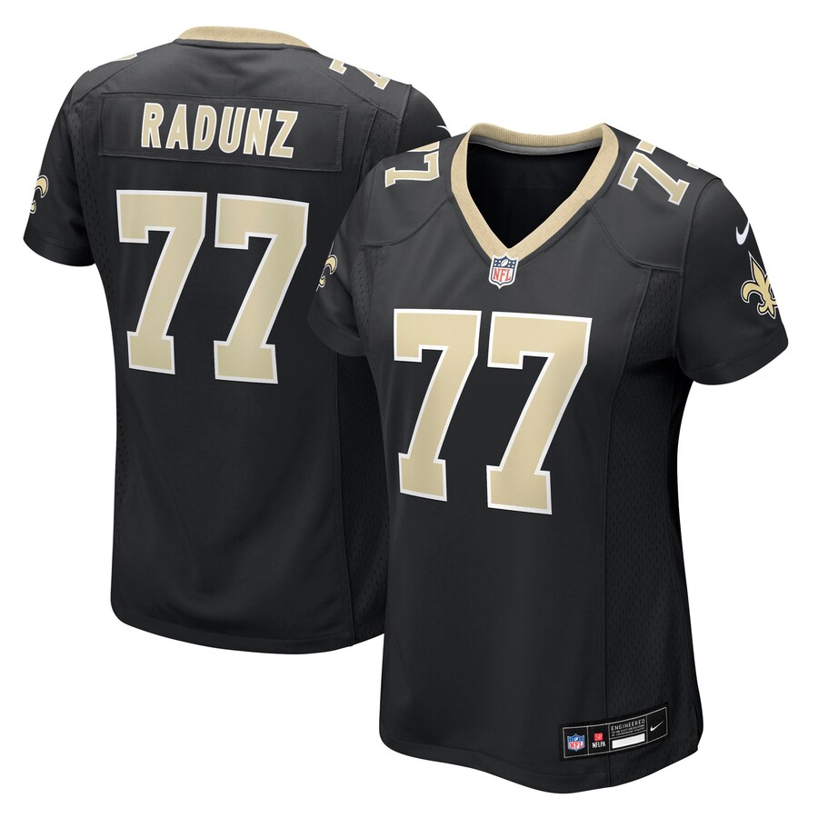 Women's New Orleans Saints Dillon Radunz Nike Black Team Game Jersey - Ujersey NHL
