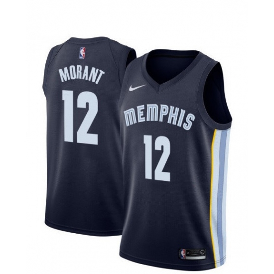 Men's Memphis Grizzlies #12 Ja Morant Black 2019 Swingman Jersey - Ujersey