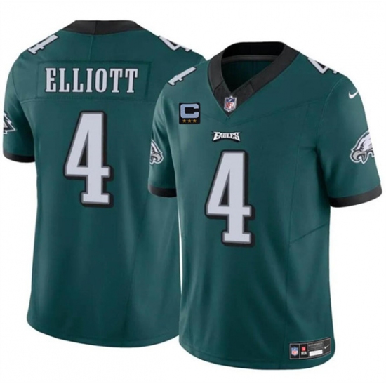 Men's Philadelphia Eagles #4 Jake Elliott Green F.U.S.E. With 3-Star C Vapor Untouchable Limited Football Stitched Jersey - Ujersey