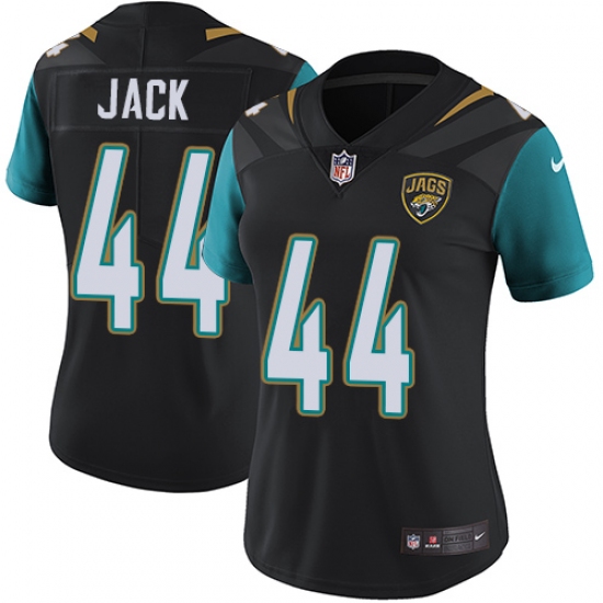 Women's Nike Jacksonville Jaguars #44 Myles Jack Black Alternate Vapor Untouchable Limited Player NFL Jersey - Ujersey