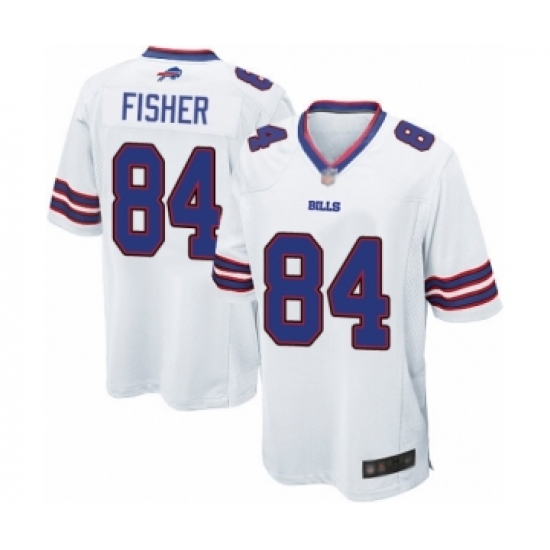 Men's Buffalo Bills #84 Jake Fisher Game White Football Jersey - Ujersey