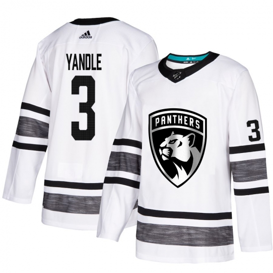 Men's Adidas Florida Panthers #3 Keith Yandle White 2019 All-Star Game Parley Authentic Stitched NHL Jersey - Ujersey