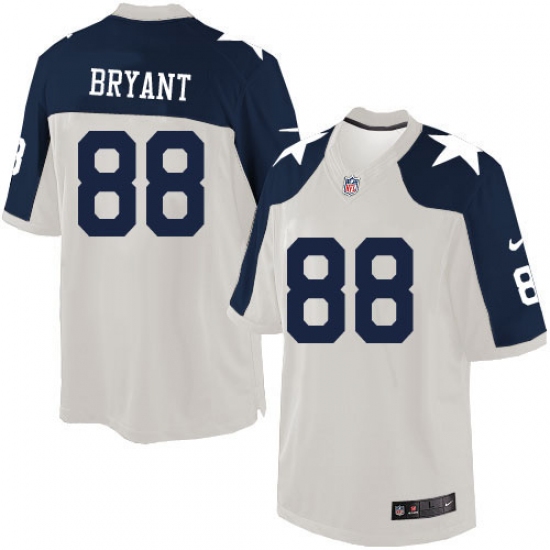 Men's Nike Dallas Cowboys #88 Dez Bryant Limited White Throwback Alternate NFL Jersey - Ujersey