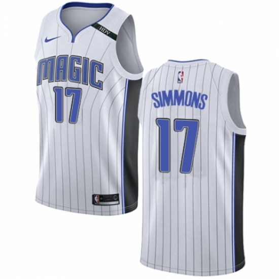 Women's Nike Orlando Magic #17 Jonathon Simmons Authentic NBA Jersey - Association Edition - Ujersey