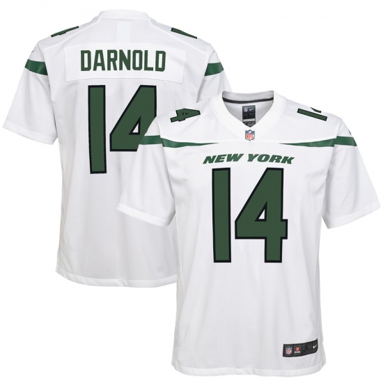 Youth  New York Jets  #14 Sam Darnold Nike Game Jersey - White (2) - Ujersey