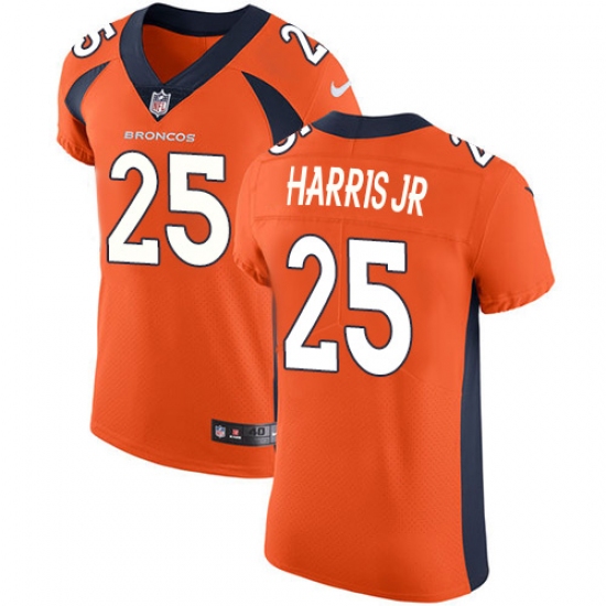 Men's Nike Denver Broncos #25 Chris Harris Jr Orange Team Color Vapor Untouchable Elite Player NFL Jersey - Ujersey