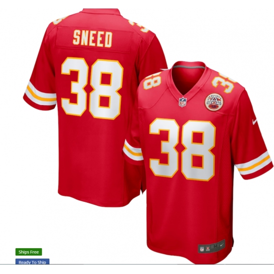 Men's Kansas City Chiefs #38 L'Jarius Sneed Red Limited Jersey - Ujersey