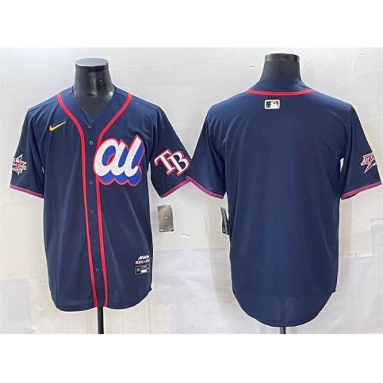 Men's American League Tampa Bay Rays Blank Navy 2025 All-Star Edition Limited Stitched Baseball Jersey - Ujersey