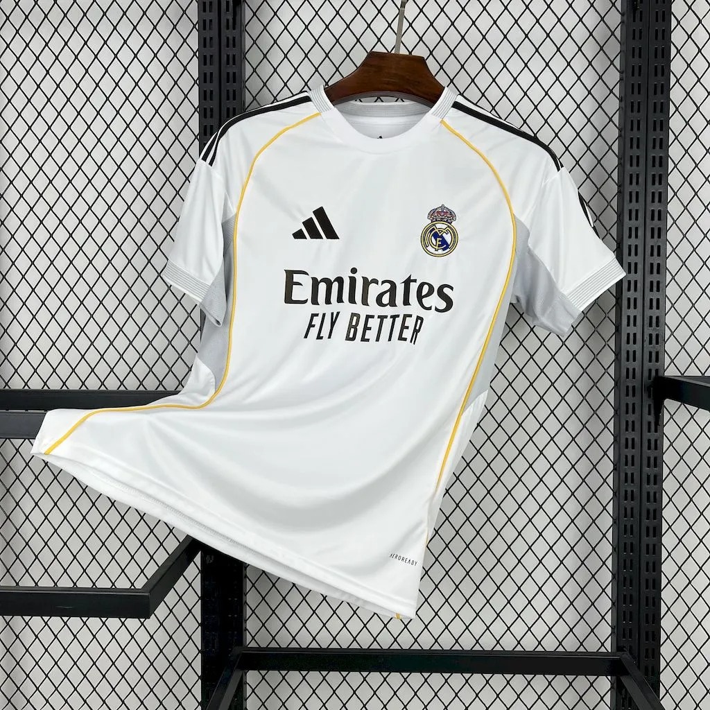 Real Madrid Soccer Jersey Home Custom Shirt 2025/26 - ujerseystore