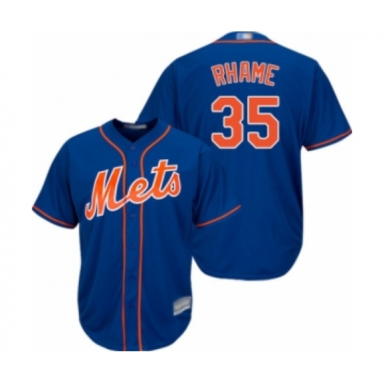 Youth New York Mets #35 Jacob Rhame Authentic Royal Blue Alternate Home Cool Base Baseball Player Jersey - Ujersey