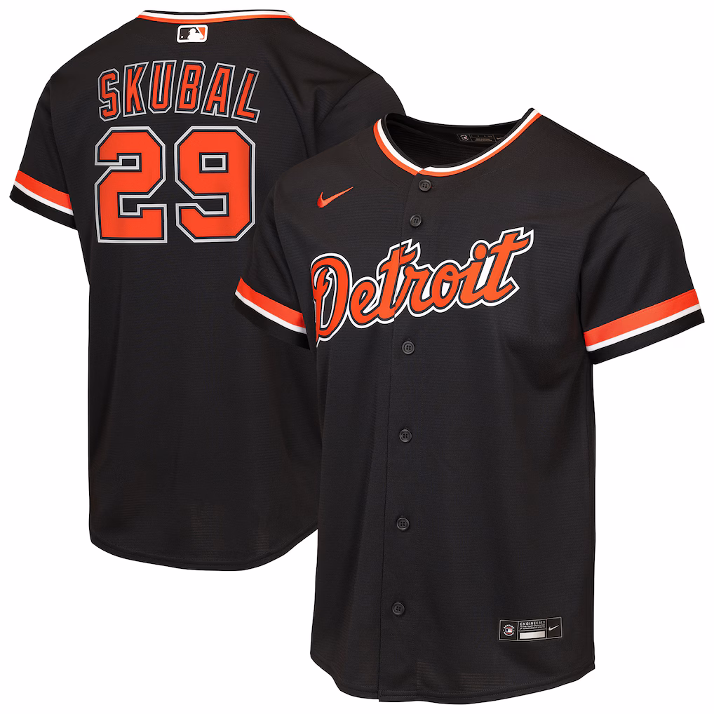 Youth Detroit Tigers Tarik Skubal Nike Navy Alternate Replica Jersey - ujerseystore