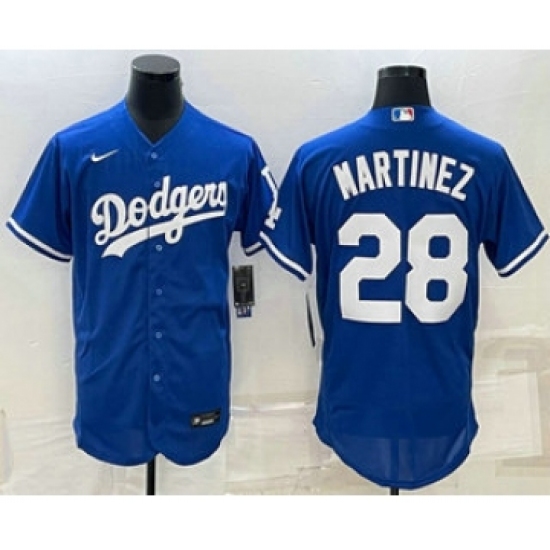 Men's Los Angeles Dodgers #28 JD Martinez Blue Stitched MLB Cool Base Nike Jersey - Ujersey
