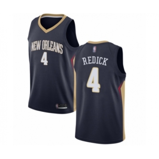 Youth New Orleans Pelicans #4 JJ Redick Swingman Navy Blue Basketball Jersey - Icon Edition - Ujersey