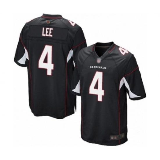 Men's Arizona Cardinals #4 Andy Lee Game Black Alternate Football Jersey - Ujersey