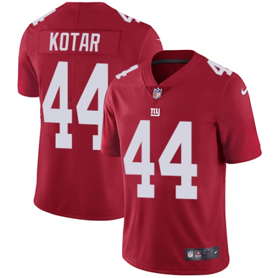 Youth Nike New York Giants #44 Doug Kotar Red Alternate Vapor Untouchable Elite Player NFL Jersey - Ujersey