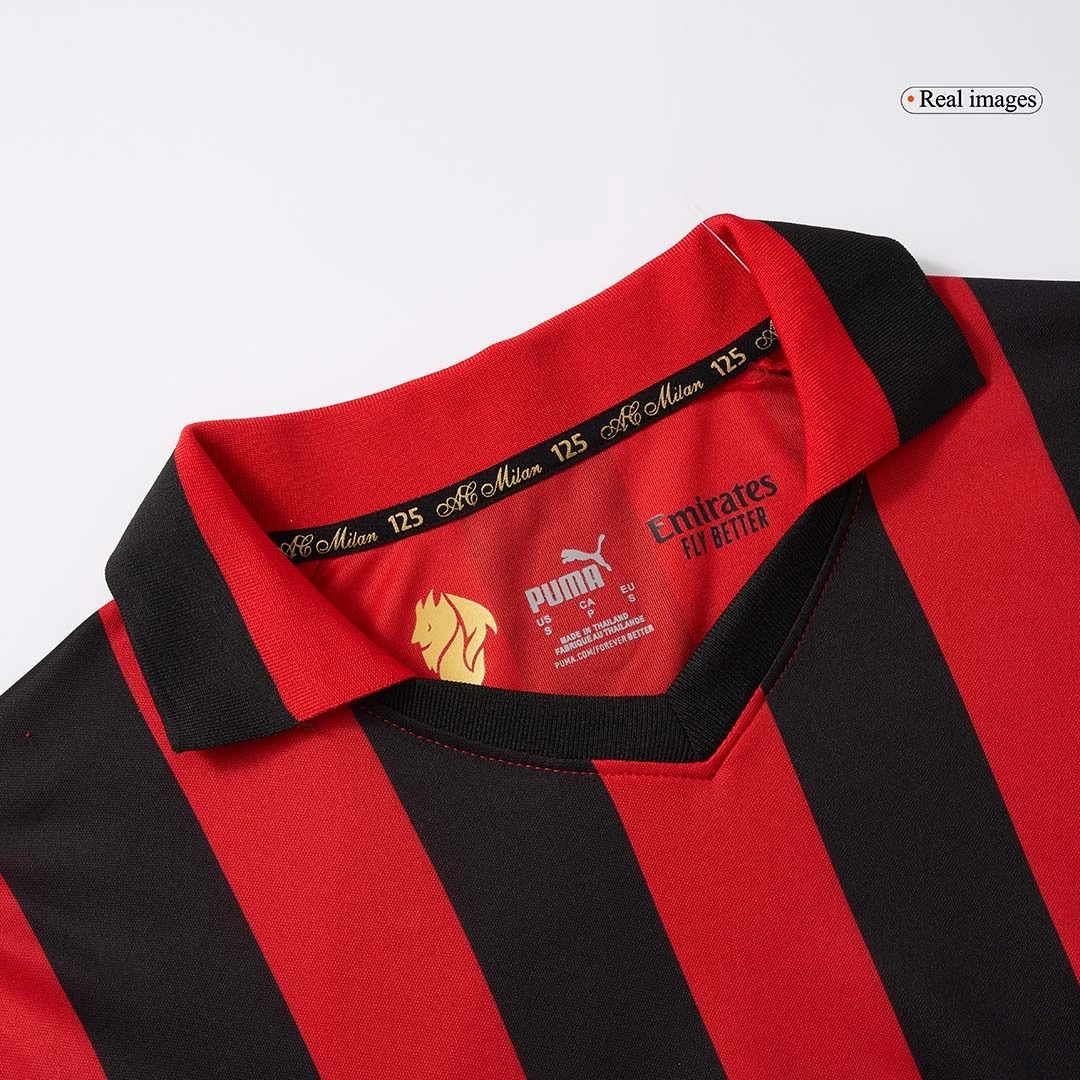 AC Milan Soccer Jersey 125th Anniversary Long Sleeve Custom Shirt 2024/25 - ujerseystore