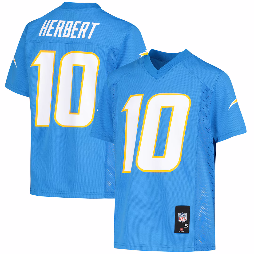 Youth Los Angeles Chargers Justin Herbert Powder Blue Replica Jersey - U-jersey