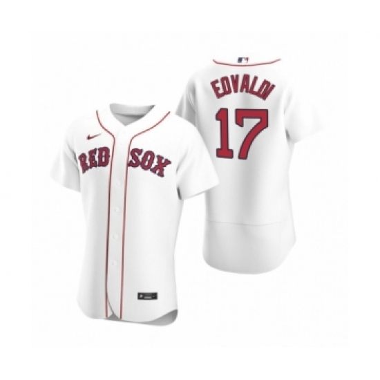 Men's Boston Red Sox #17 Nathan Eovaldi Nike White Authentic 2020 Home Jersey - Ujersey