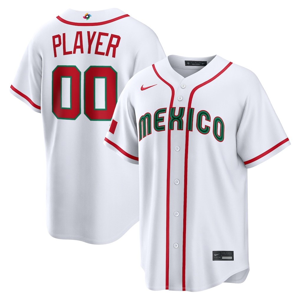 Men's Mexico Baseball Nike White 2026 World Baseball Classic Home Pick-A-Player Jersey - Vujersey Los Angeles Rams