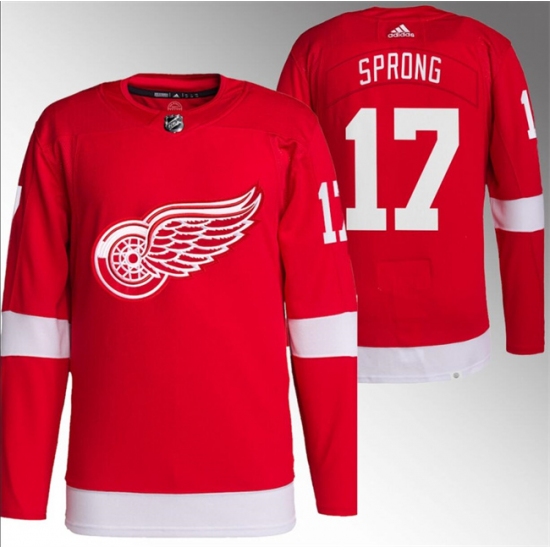 Men's Detroit Red Wings #17 Daniel Sprong Red Stitched Jersey - Ujersey