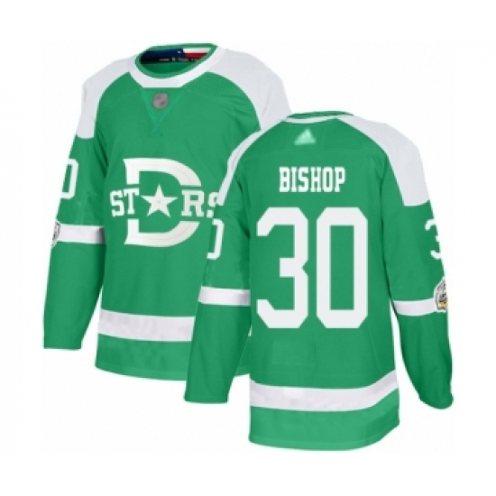 Youth Dallas Stars #30 Ben Bishop Authentic Green 2020 Winter Classic Hockey Jersey - Ujersey