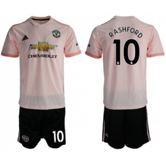 Manchester United #10 Rashford Away Soccer Club Jersey