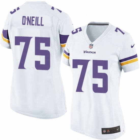 Women's Nike Minnesota Vikings #75 Brian O'Neill Game White NFL Jersey - Ujersey