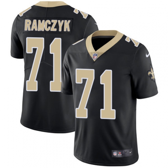 Youth Nike New Orleans Saints #71 Ryan Ramczyk Black Team Color Vapor Untouchable Limited Player NFL Jersey - Ujersey