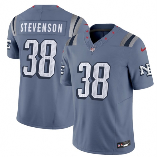 Men's New England Patriots #38 Rhamondre Stevenson 2025 F.U.S.E. “Rivalries” Vapor Limited Football Stitched Jersey - Ujersey