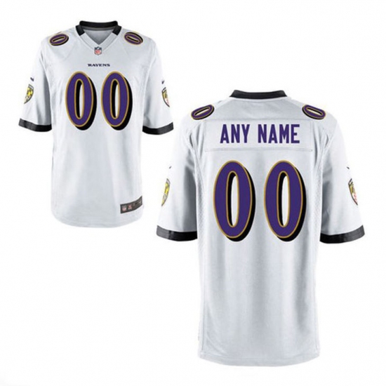 Nike Men's Baltimore Ravens Customized White Game Jersey - Ujersey