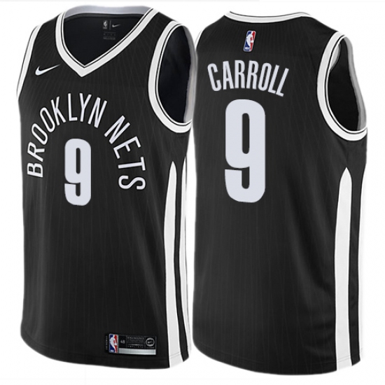 Youth Nike Brooklyn Nets #9 DeMarre Carroll Swingman Black NBA Jersey - City Edition - Ujersey