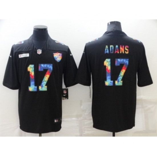 Men's Las Vegas Raiders #17 Davante Adams Black Crucial Catch Limited Stitched Jersey - Ujersey