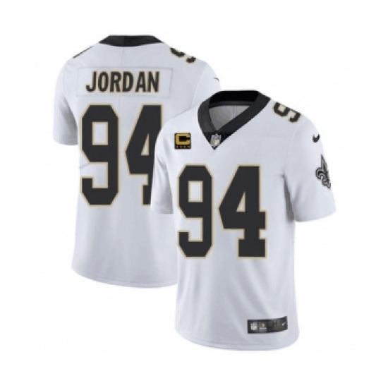 Men's New Orleans Saints 2022 #94 Cameron Jordan White With 4-star C Patch Vapor Untouchable Limited Stitched NFL Jersey - Ujersey