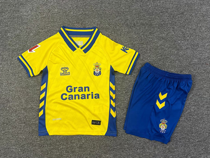 UD Las Palmas Soccer Jersey Home Kids Kit Jersey+Shorts 2025/26 - Ujersey NHL