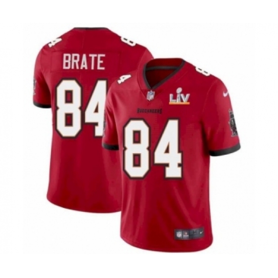 Youth Tampa Bay Buccaneers #84 Cameron Brate Red 2021 Super Bowl LV Jersey - Ujersey