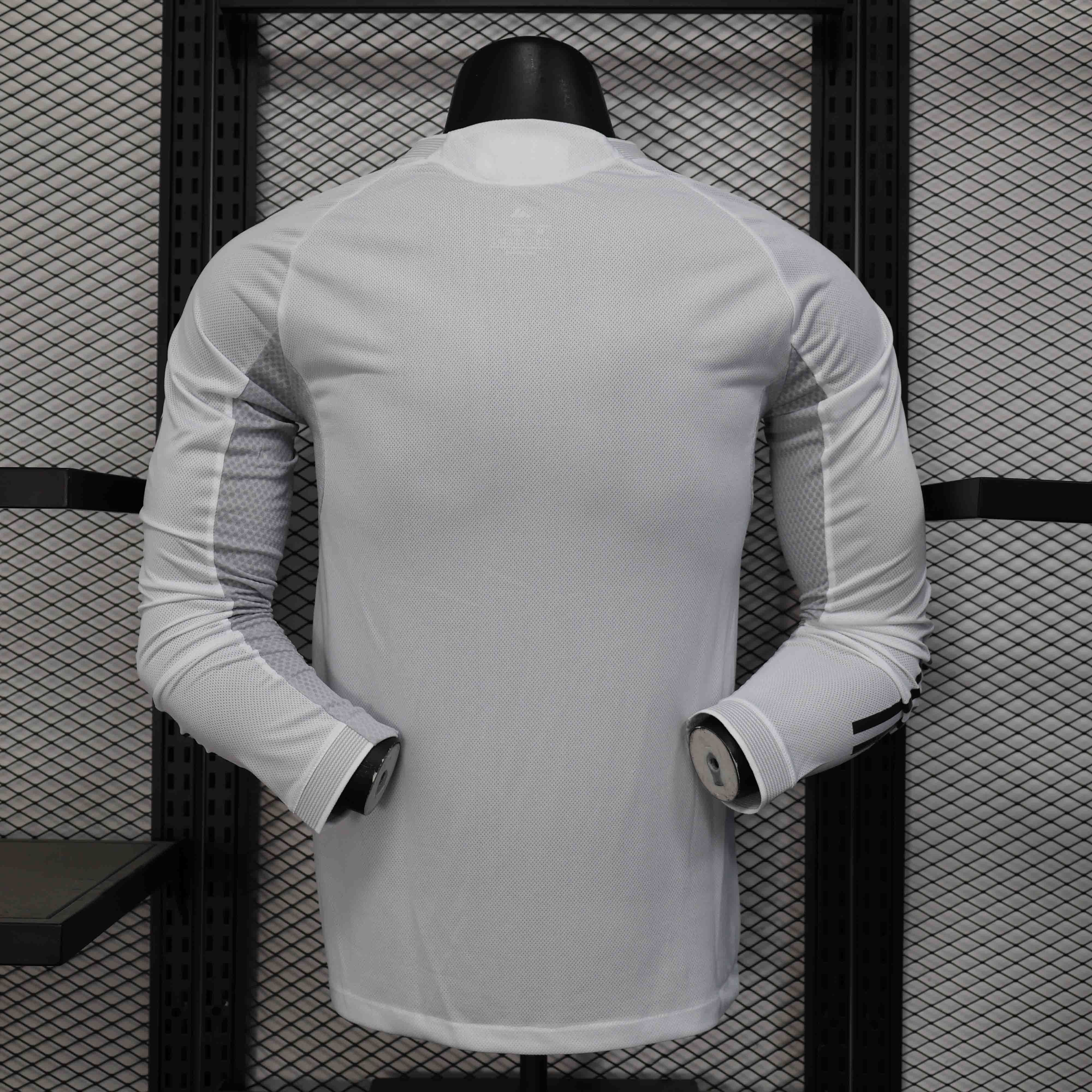 Real Madrid Soccer Jersey Home Long Sleeve Shirt 2025/26 - Ujersey NHL