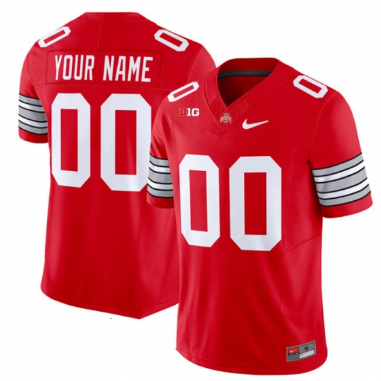 Men's Ohio State Buckeyes Active Player Custom Red F.U.S.E. Vapor Limited Stitched Football Jersey - Ujersey