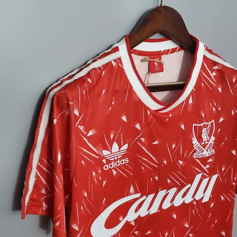 Liverpool Retro Football Jersey Home Custom Shirt 1989-91 - ujerseystore