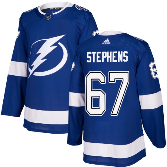 Youth Adidas Tampa Bay Lightning #67 Mitchell Stephens Authentic Royal Blue Home NHL Jersey - Ujersey