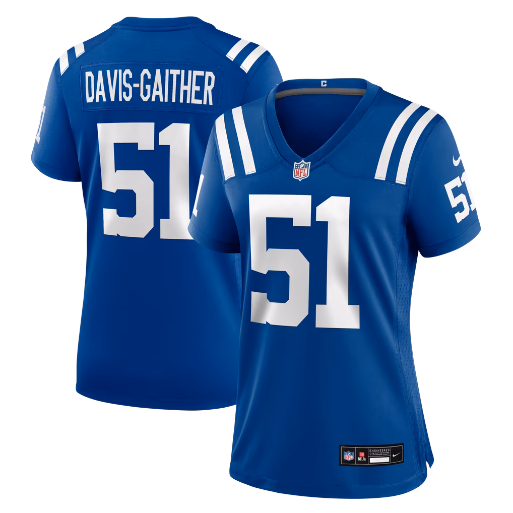 Women's Indianapolis Colts Akeem Davis-Gaither Nike Royal Team Game Jersey - U-jersey