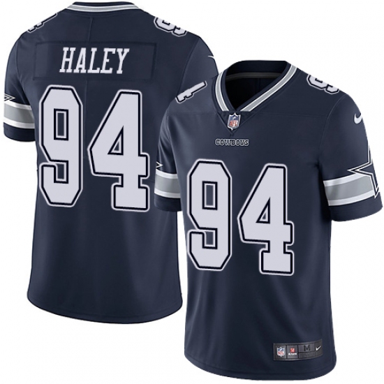Youth Nike Dallas Cowboys #94 Charles Haley Navy Blue Team Color Vapor Untouchable Limited Player NFL Jersey - Ujersey