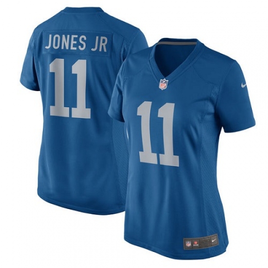 Women's Nike Detroit Lions #11 Marvin Jones Jr Game Blue Alternate NFL Jersey - Ujersey