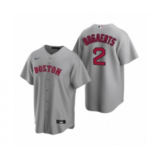 Women's Boston Red Sox #2 Xander Bogaerts Nike Gray Replica Road Jersey - Ujersey